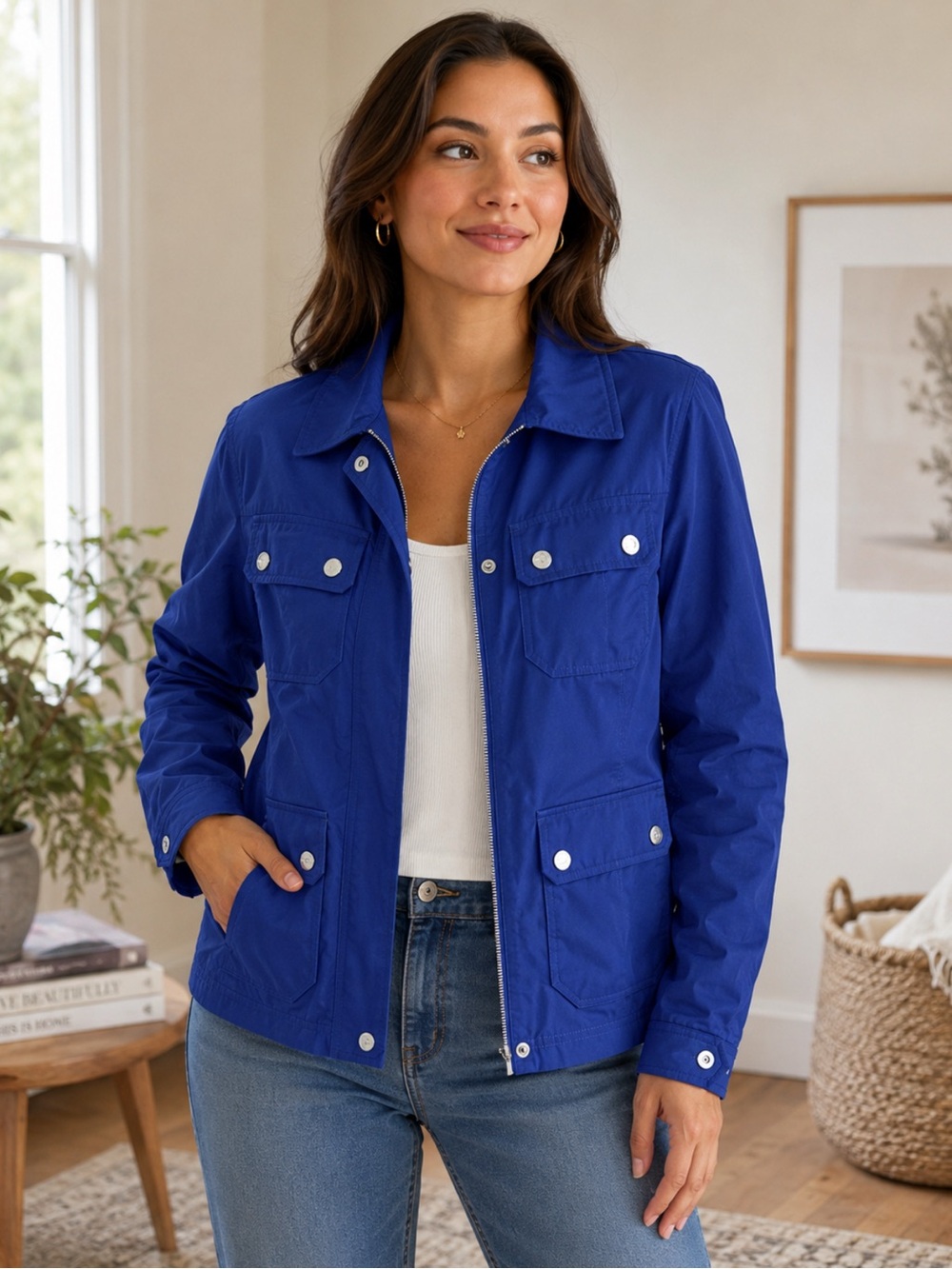 Ralph Lauren Royal Blue Women's Utility Jacket